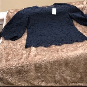Royal blue Banana Republic blouse
